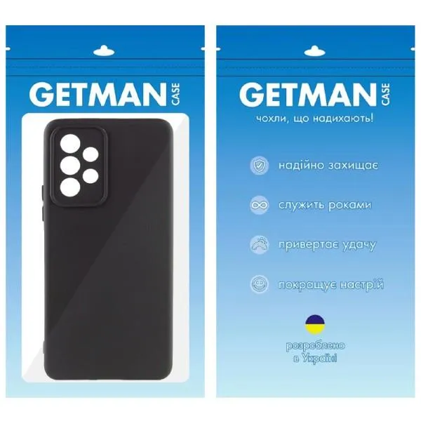 Чохол TPU GETMAN Liquid Silk Full Camera для Samsung Galaxy A33 5G — Чорний — фото 5