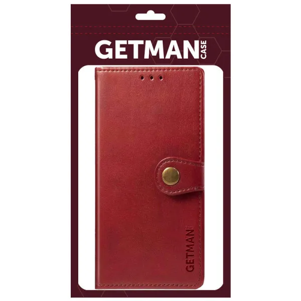 Кожаный чехол-книжка GETMAN Gallant (PU) для Samsung Galaxy A33 5G — Красный — фото 5