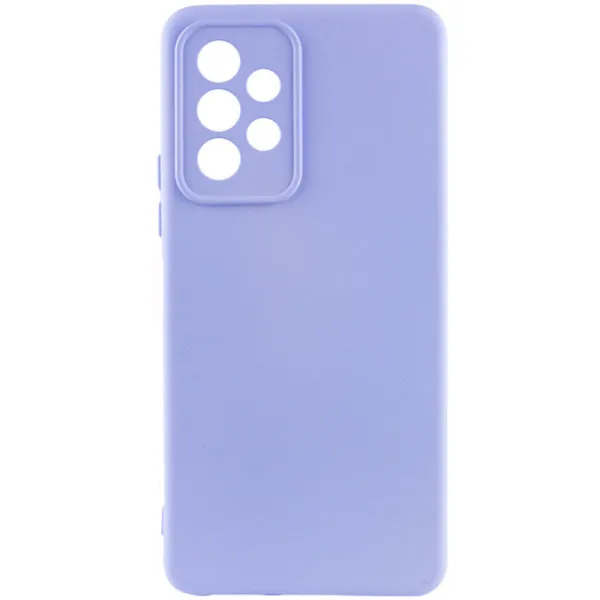 Чохол TPU GETMAN Liquid Silk Full Camera для Samsung Galaxy A33 5G — Бузковий