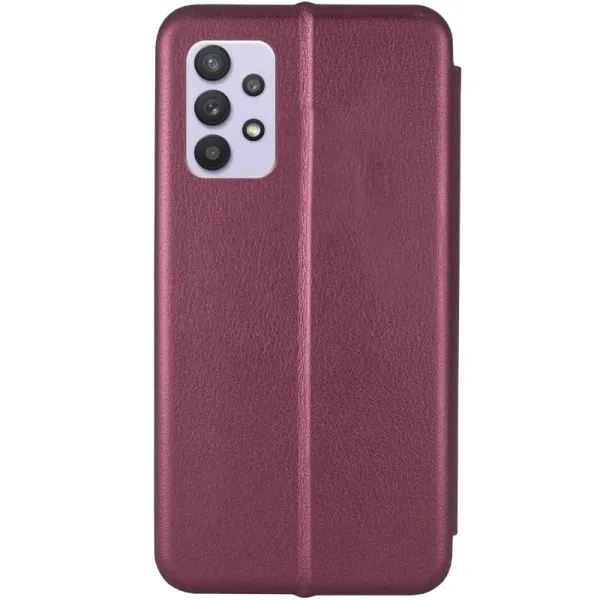 Кожаный чехол-книжка Classy для Samsung Galaxy A33 5G — Бордовый — фото 3