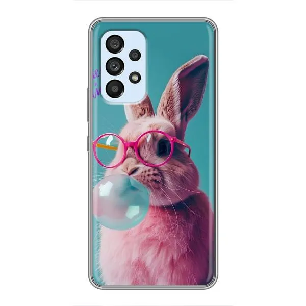 Чехол с принтом «Кролик в очках» для Samsung Galaxy A33 (5G)