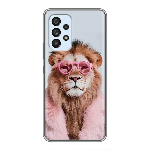 Чехол с принтом «Лев в очках» для Samsung Galaxy A33 (5G)
