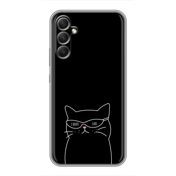 Чехол с принтом «Равнодушный кот» для Samsung Galaxy A34 Чехол с принтом «Равнодушный кот» для Samsung Galaxy A34