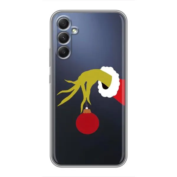 Чехол с принтом «Гринч с игрушкой» для Samsung Galaxy A34
