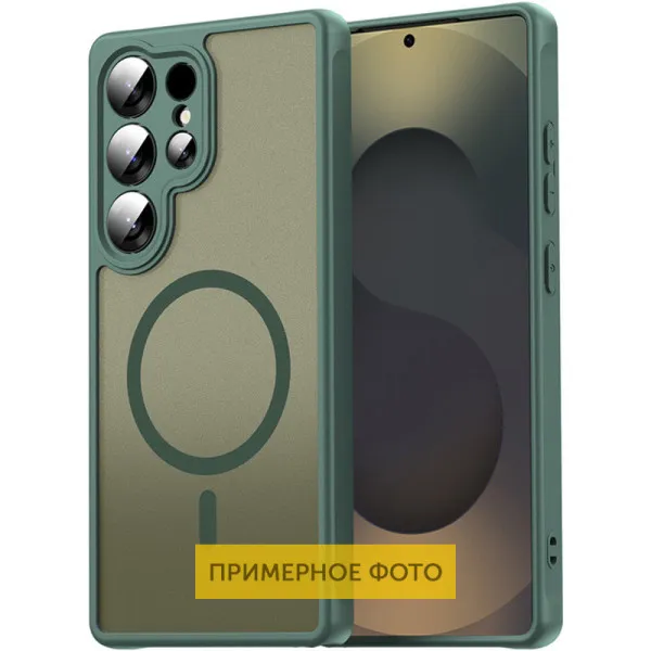 Чехол TPU Bloom with Magnetic Fit для Samsung Galaxy A35 — Зеленый — фото 1