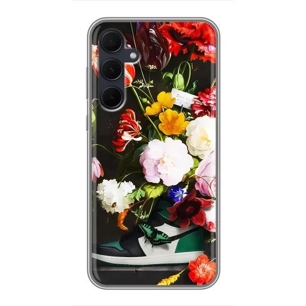 Чехол с принтом «Nike цветы» для Samsung Galaxy A35 (5G)