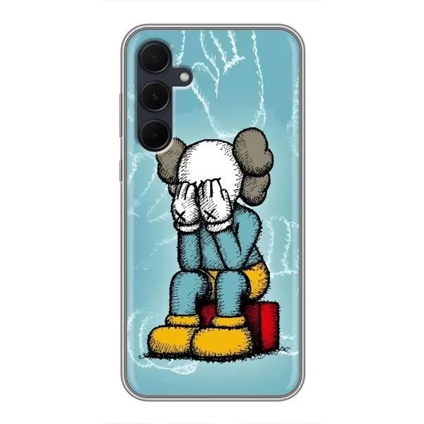 Чехол с принтом «Плач Bearbrick» для Samsung Galaxy A35 (5G)