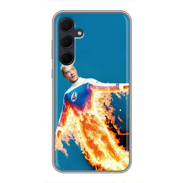 Чохол з принтом «Людина-факел у вогні» для Samsung Galaxy A35 (5G) Чохол з принтом «Людина-факел у вогні» для Samsung Galaxy A35 (5G)