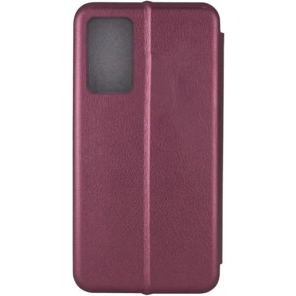 Кожаный чехол-книжка Classy для Samsung Galaxy A36 5G / A56 5G — Бордовый — фото 3