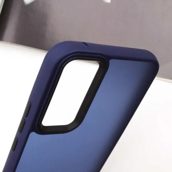 Чехол TPU+PC Lyon Frosted для Samsung Galaxy A36 5G / A56 5G — Темно-синий — фото 4 Чехол TPU+PC Lyon Frosted для Samsung Galaxy A36 5G / A56 5G — Темно-синий — фото 4