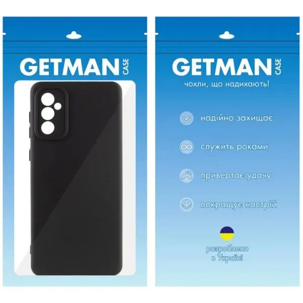 Чехол TPU GETMAN Liquid Silk Full Camera для Samsung Galaxy A36 5G — Черный — фото 5