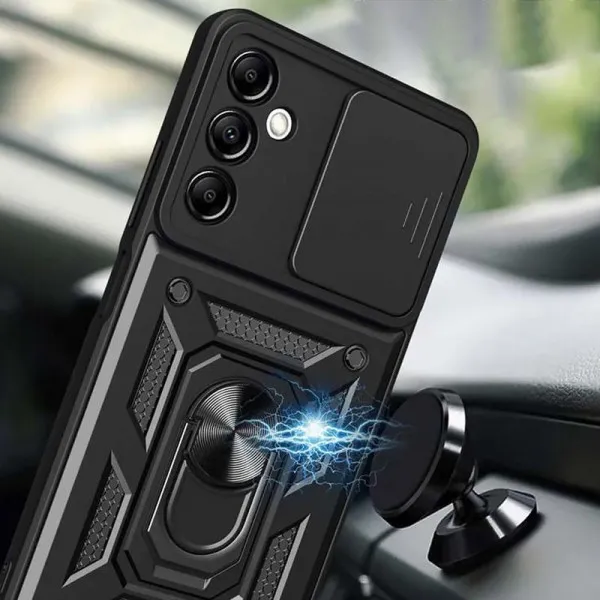 Чехол Ummi Camshield Serge Ring для Samsung Galaxy A36 5G — Черный — фото 3 Чехол Ummi Camshield Serge Ring для Samsung Galaxy A36 5G — Черный — фото 3