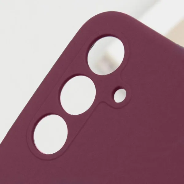 Чехол Silicone Cover Lakshmi Full Camera (AAA) для Samsung Galaxy A36 5G — Бордовый — фото 5