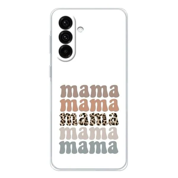 Чехол с принтом «Текстовый коллаж мама» для Samsung Galaxy A36 5G