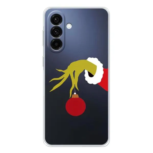 Чехол с принтом «Гринч с игрушкой» для Samsung Galaxy A36 5G