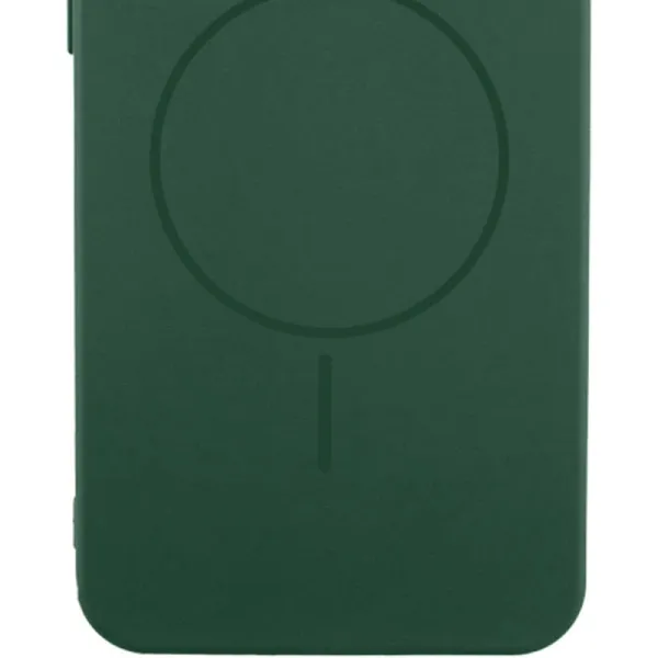 Чехол Silicone Cover Lakshmi Full Camera (AA) with Magnetic Fit для Samsung Galaxy A37 5G — Зеленый — фото 2
