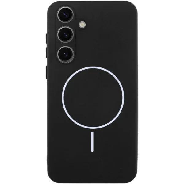 Чохол Silicone Cover Lakshmi Full Camera (AA) with Magnetic Fit для Samsung Galaxy A37 5G — Чорний — фото 1