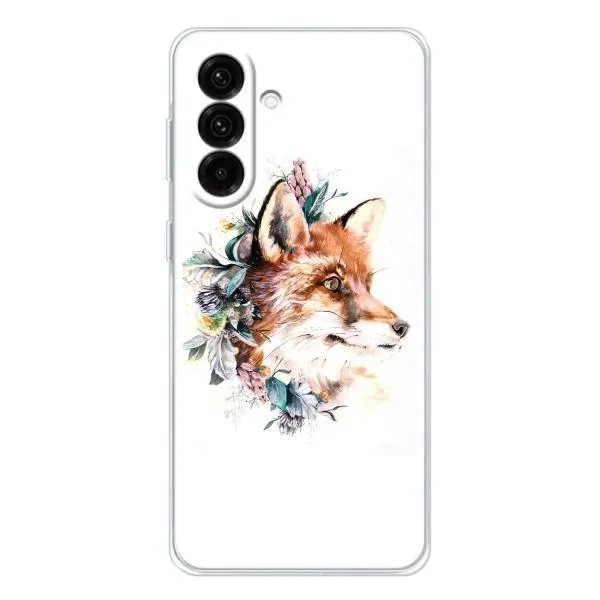 Чехол с принтом «Лисичка в цветочках» для Samsung Galaxy A37