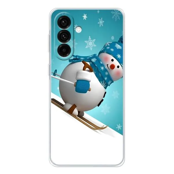 Чехол с принтом «Снеговик на лыжах» для Samsung Galaxy A37