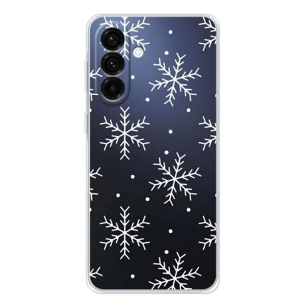 Чехол с принтом «Белые снежинки» для Samsung Galaxy A37