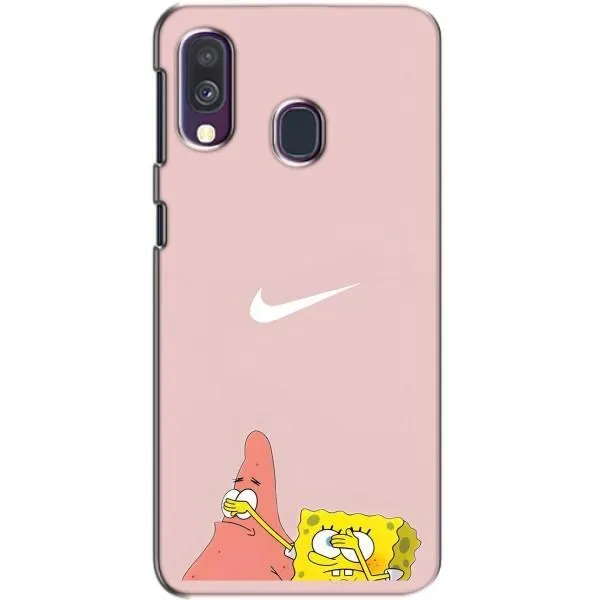 Чехол с принтом «Патрик и Губка» для Samsung Galaxy A40 2019 (A405F)