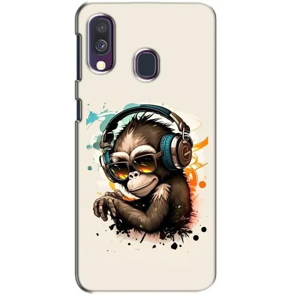 Чехол с принтом «Макака в наушниках» для Samsung Galaxy A40 2019 (A405F) Чехол с принтом «Макака в наушниках» для Samsung Galaxy A40 2019 (A405F)