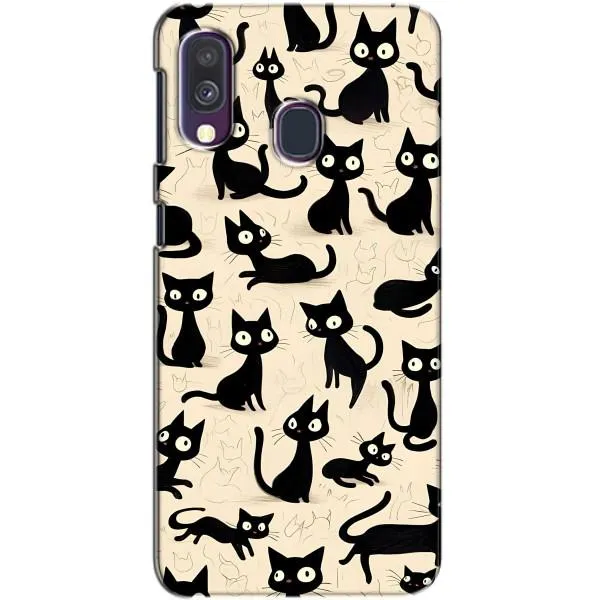Чехол с принтом «Черные коты» для Samsung Galaxy A40 2019 (A405F) Чехол с принтом «Черные коты» для Samsung Galaxy A40 2019 (A405F)