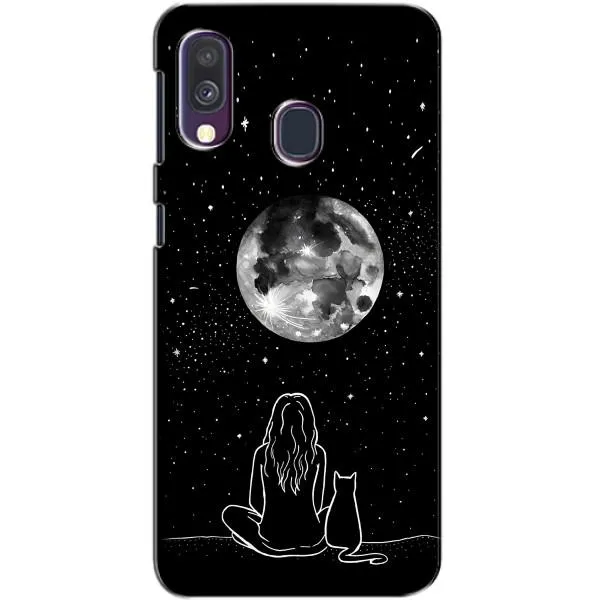 Чехол с принтом «Девушка с котом» для Samsung Galaxy A40 2019 (A405F) Чехол с принтом «Девушка с котом» для Samsung Galaxy A40 2019 (A405F)