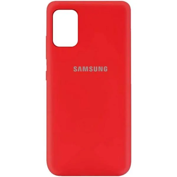 Чехол Silicone Cover My Color Full Protective (A) для Samsung Galaxy A41 — Красный — фото 1