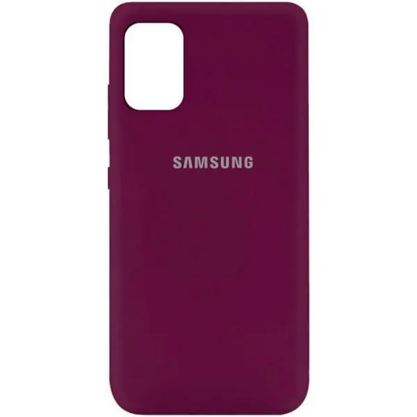 Чехол Silicone Cover My Color Full Protective (A) для Samsung Galaxy A41 — Красный — фото 2