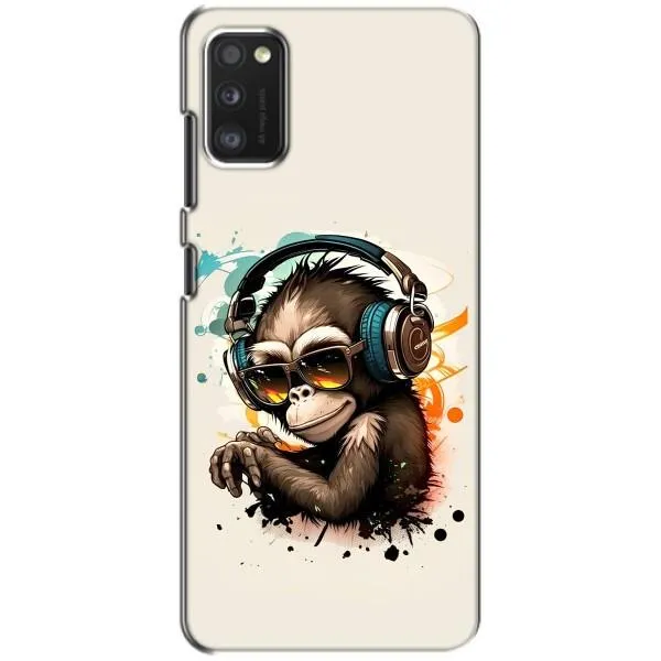Чохол з принтом «Макака в навушниках» для Samsung Galaxy A41 (A415)