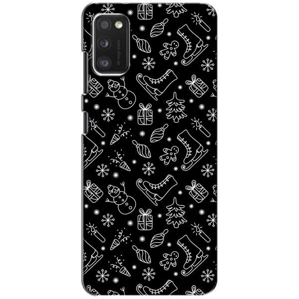 Чехол с принтом «Новогодний фон» для Samsung Galaxy A41 (A415)