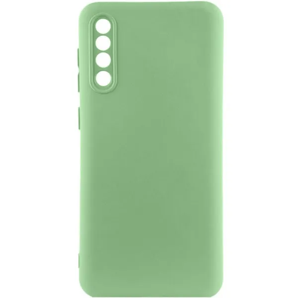 Чохол TPU GETMAN Liquid Silk Full Camera для Samsung Galaxy A50 (A505F) / A50s / A30s — Зелений
