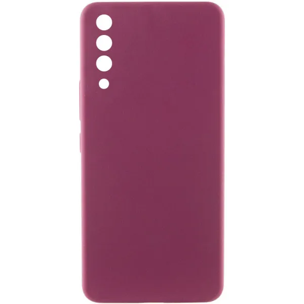 Чохол Silicone Cover Lakshmi Full Camera (AAA) для Samsung Galaxy A50 (A505F) / A50s / A30s — Бордовий — фото 1