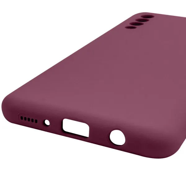 Чохол Silicone Cover Lakshmi Full Camera (AAA) для Samsung Galaxy A50 (A505F) / A50s / A30s — Бордовий — фото 5