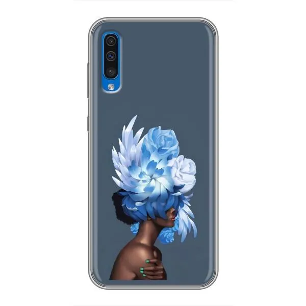 Чехол с принтом «Цветы на голове» для Samsung Galaxy A50 2019 (A505F)