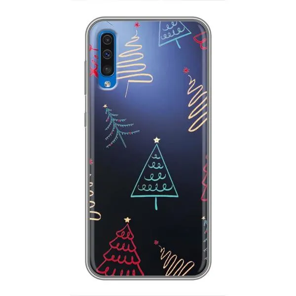 Чехол с принтом «Рождественские елки» для Samsung Galaxy A50 2019 (A505F)