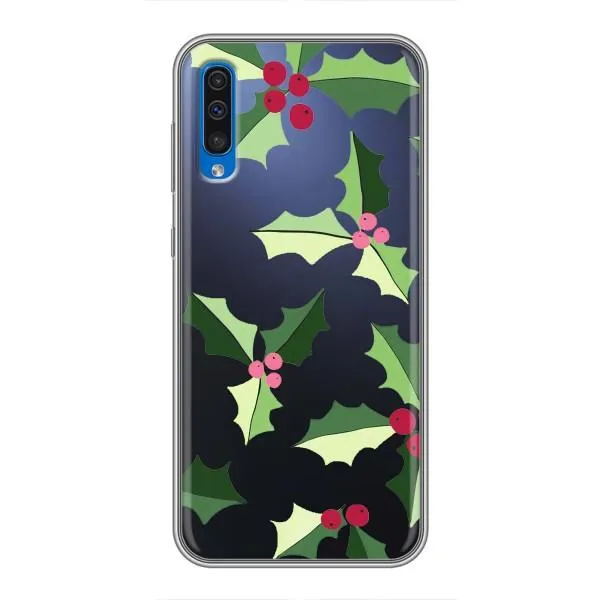 Чехол с принтом «Рождественский фон» для Samsung Galaxy A50 2019 (A505F)