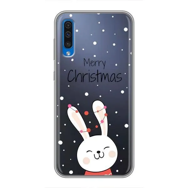 Чехол с принтом «Рождественский заяц» для Samsung Galaxy A50 2019 (A505F)
