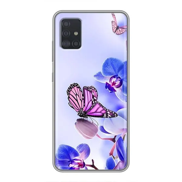 Чехол с принтом «Бабочка на цветочке» для Samsung Galaxy A51 5G (A516)