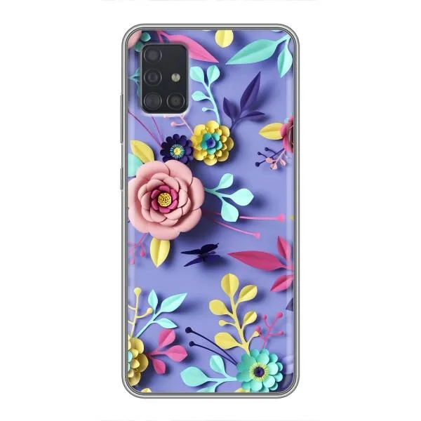 Чехол с принтом «Цветочный дизайн» для Samsung Galaxy A51 5G (A516)