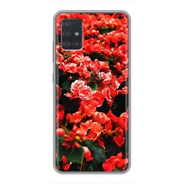 Чехол с принтом «Цветы красные» для Samsung Galaxy A51 5G (A516)