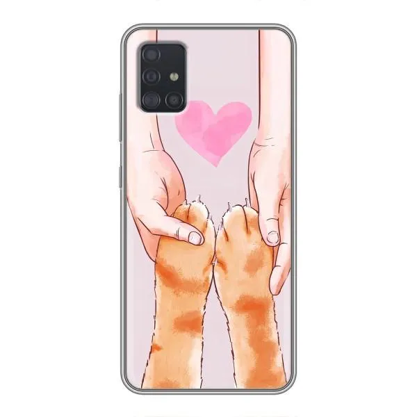 Чехол с принтом «Любовь к котикам» для Samsung Galaxy A51 5G (A516)