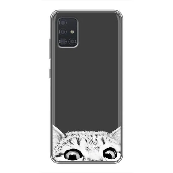 Чехол с принтом «Выглядывает кот» для Samsung Galaxy A51 5G (A516)