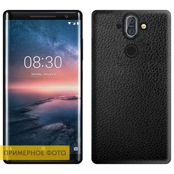 PU накладка Epik leather series для Samsung Galaxy A51 — Черный PU накладка Epik leather series для Samsung Galaxy A51 — Черный