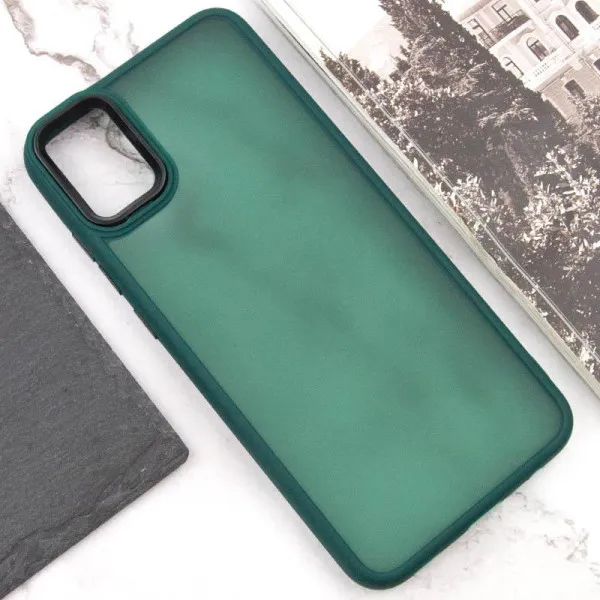 Чехол TPU+PC Lyon Frosted для Samsung Galaxy A51 — Зеленый — фото 4 Чехол TPU+PC Lyon Frosted для Samsung Galaxy A51 — Зеленый — фото 4