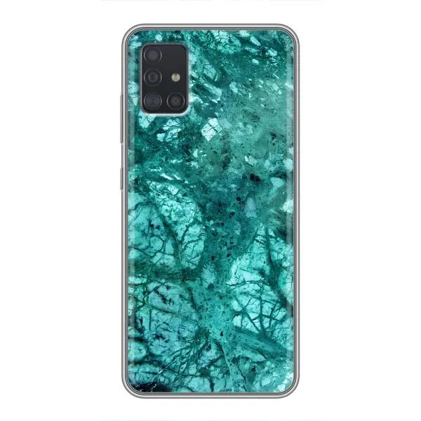 Чехол с принтом «Зеленый мрамор» для Samsung Galaxy A51 (A515)
