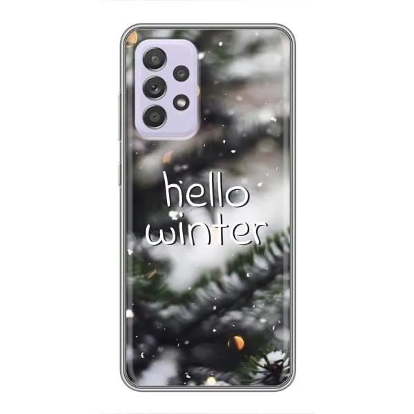Чехол с принтом «Hello winter» для Samsung Galaxy A52 5G (A526)
