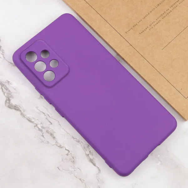 Чехол TPU GETMAN Liquid Silk Full Camera для Samsung Galaxy A52 4G / A52 5G / A52s — Фиолетовый — фото 4