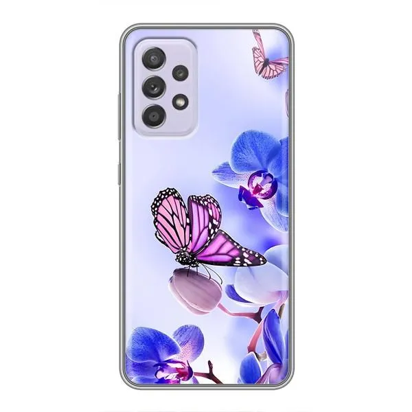 Чехол с принтом «Бабочка на цветочке» для Samsung Galaxy A52